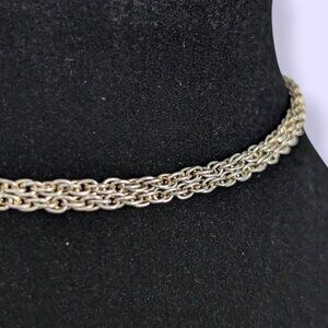 (2/$20) Vintage Dainty Gold Tone Rope Chain Necklace